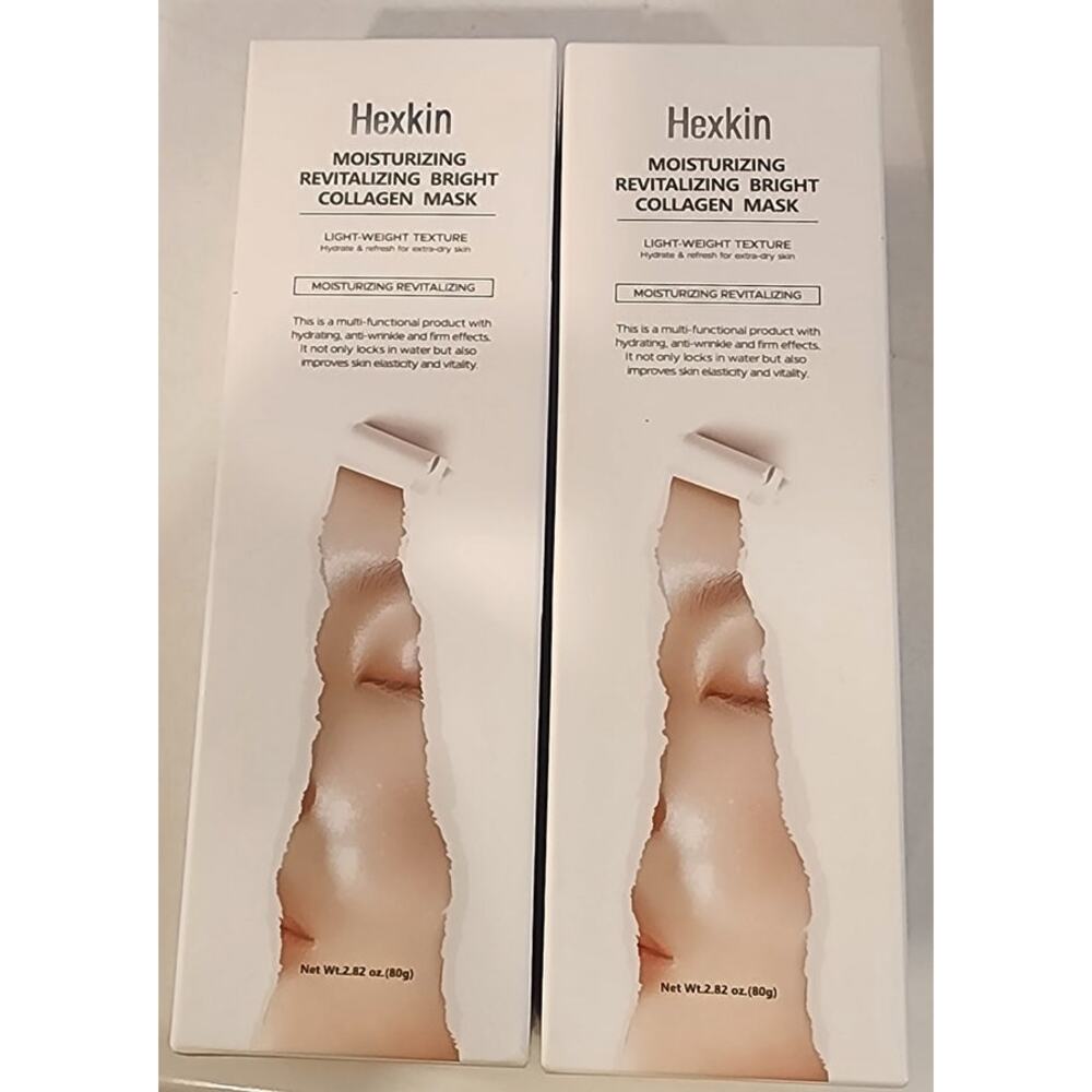 Hexkin Collagen Mask 2‑Pack – Moisturizing Revitalizing Brightening – NEW